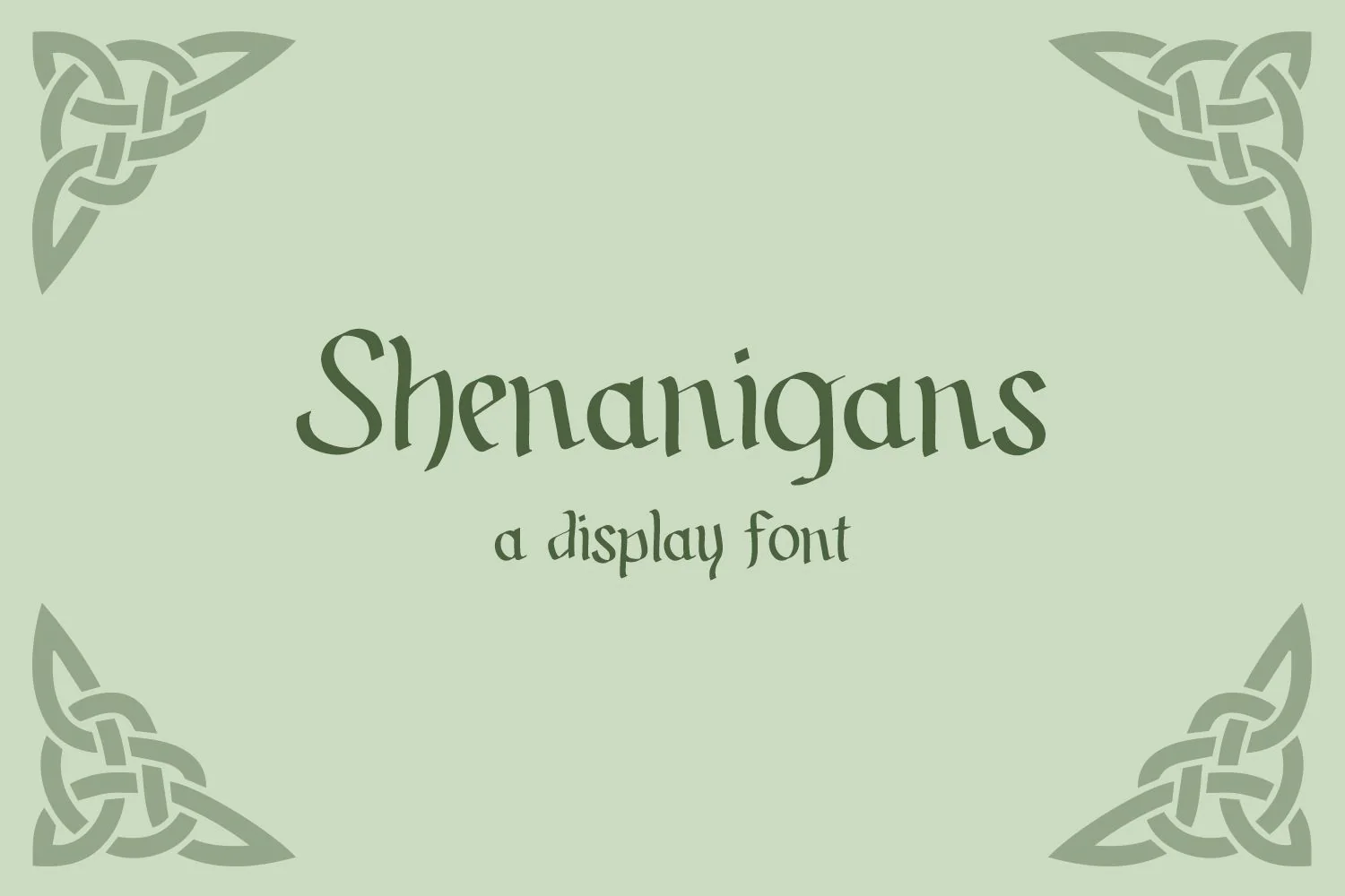 Shenanigans - Irish Display Font