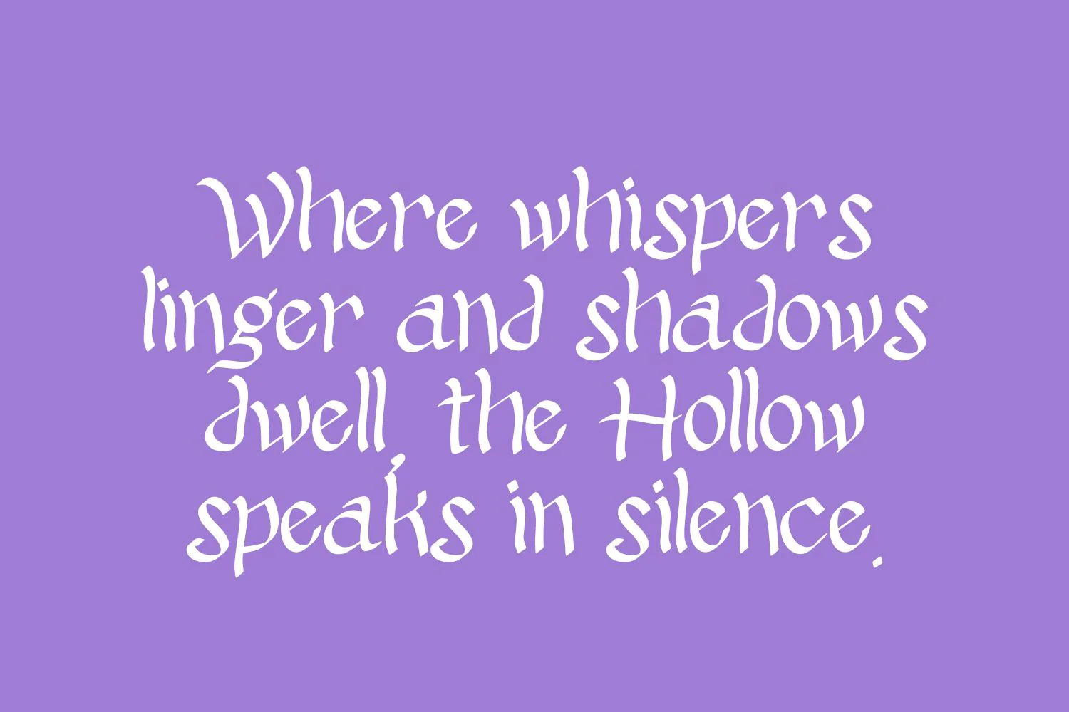 Silent Hollow - A Display Font - Image 9