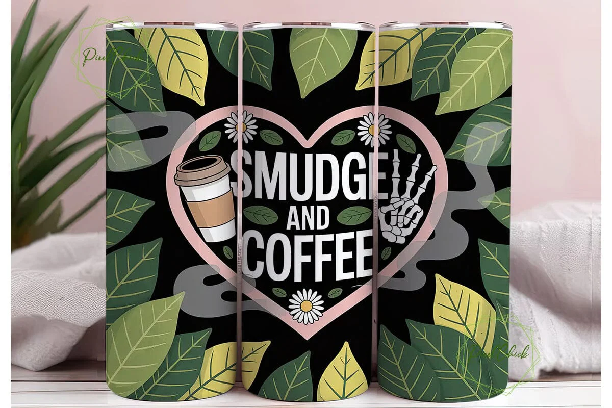 Smudge and Coffee 20oz Tumbler Wrap - Image 3