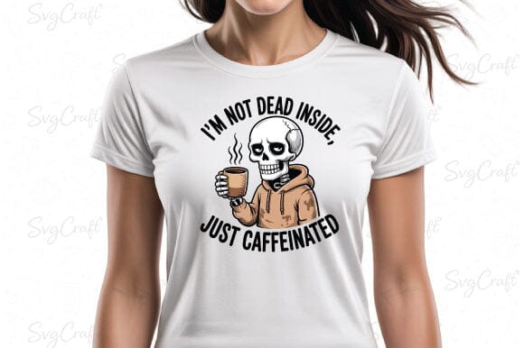 Snarky Funny Skeleton Coffee Sarcasm Png - Image 3