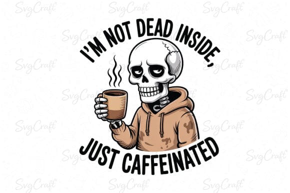 Snarky Funny Skeleton Coffee Sarcasm Png Bundle - Image 3