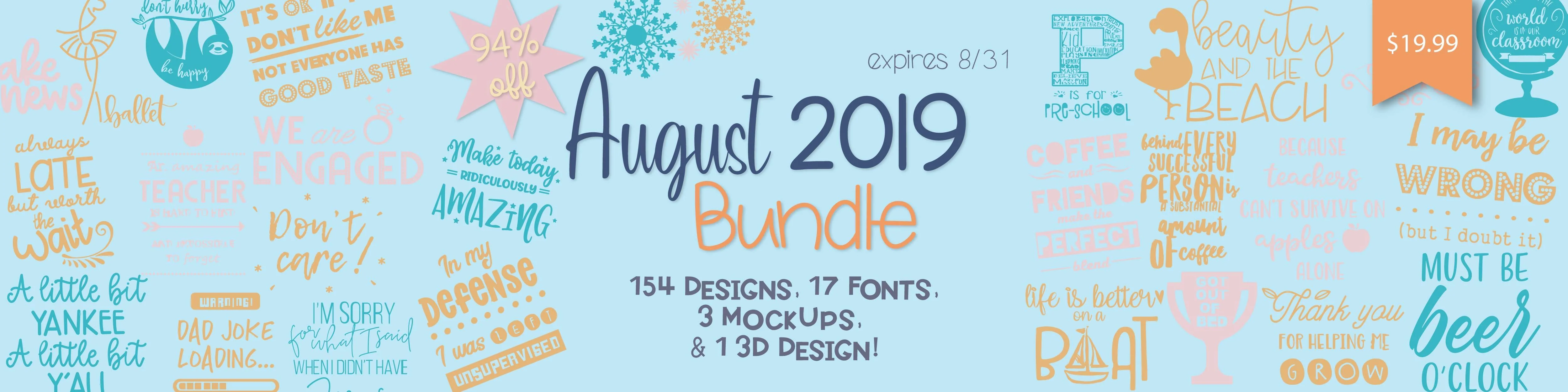 So Fontsy August 2019 Bundle - Image 2