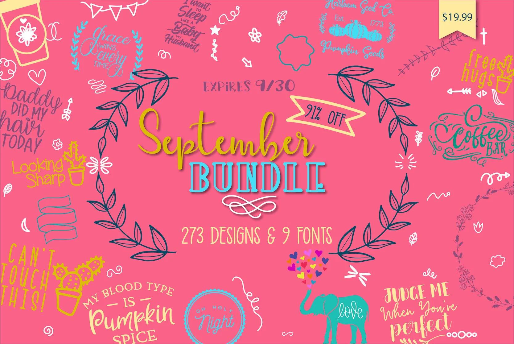 So Fontsy September 2018 Bundle