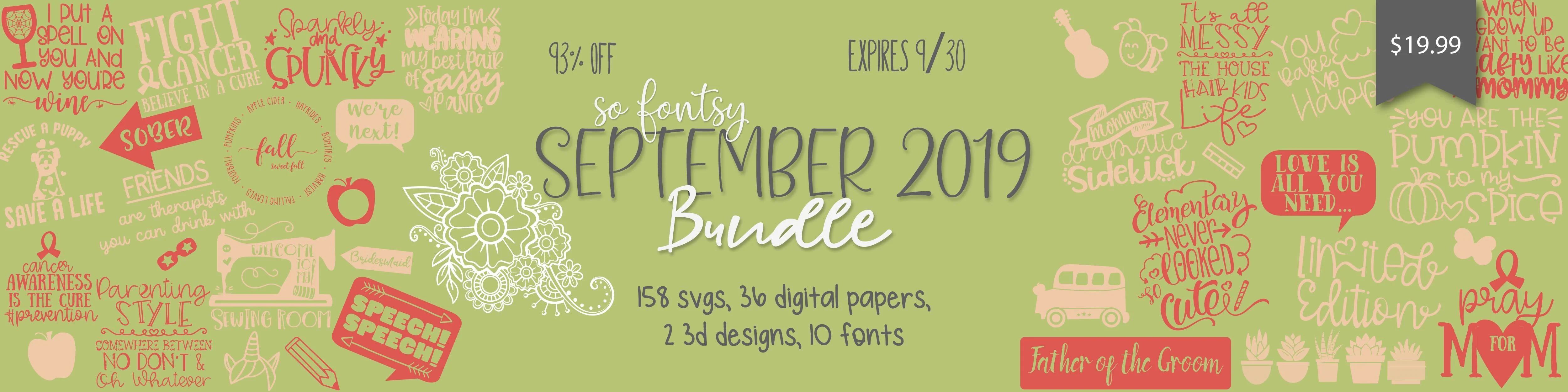 So Fontsy September 2019 Bundle - Image 2