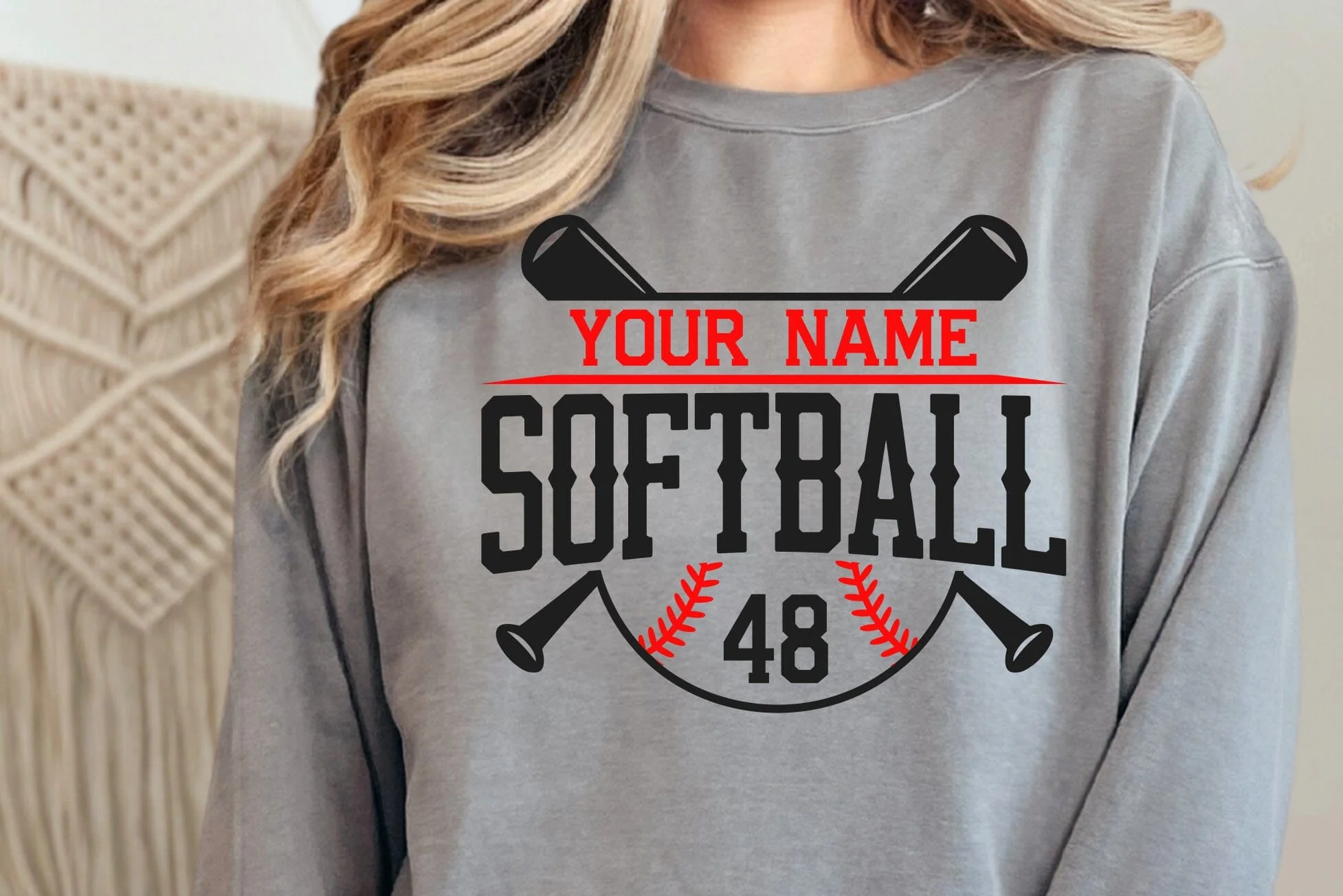 Softball team template svg, Softball logo design, Mascot Softball svg, Softball Mom, Softball Dad svg - Image 6
