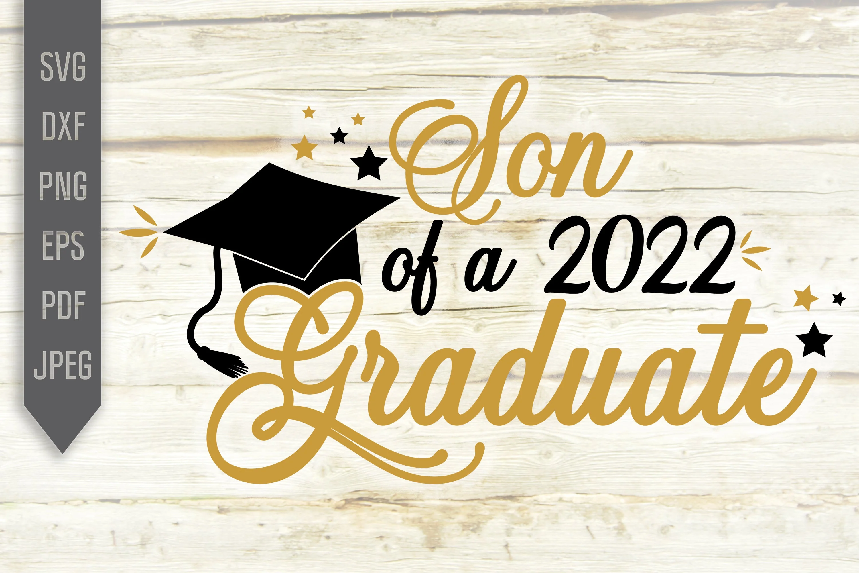 Son Of A 2022 Graduate Svg. Graduate Svg. Graduation Svg. Class Of 2022 Svg. High School, College Grad Son Shirt. Cricut, Silhouette dxf png - Image 2