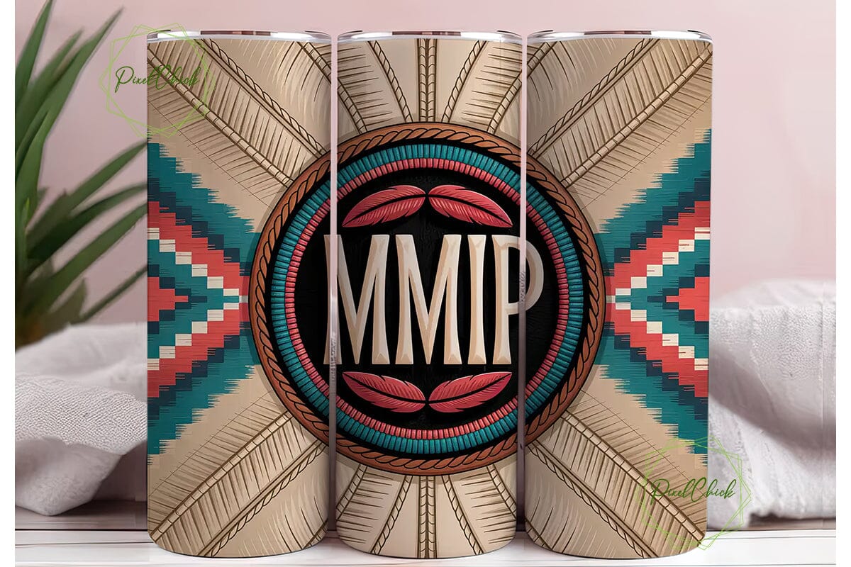Southwestern Beaded Monogram Tumbler - Image 3