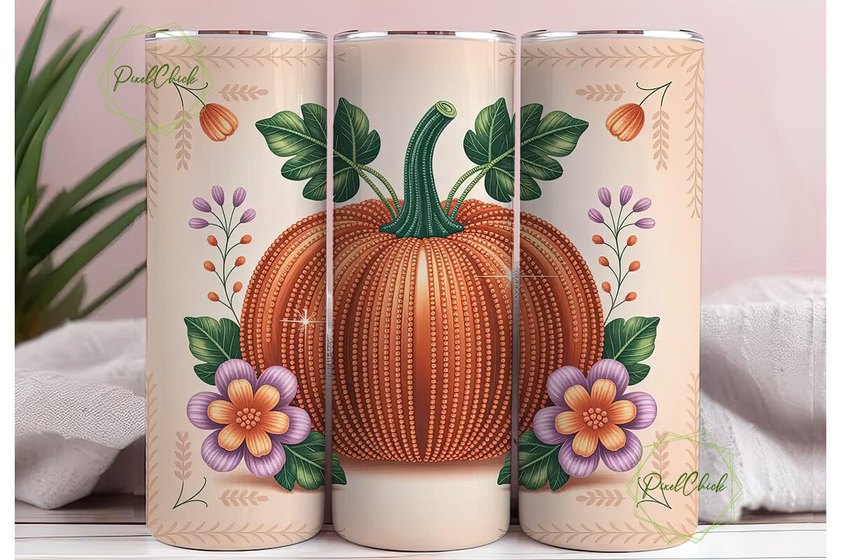 Sparkling Pumpkin 20oz Tumbler Wrap - Image 3