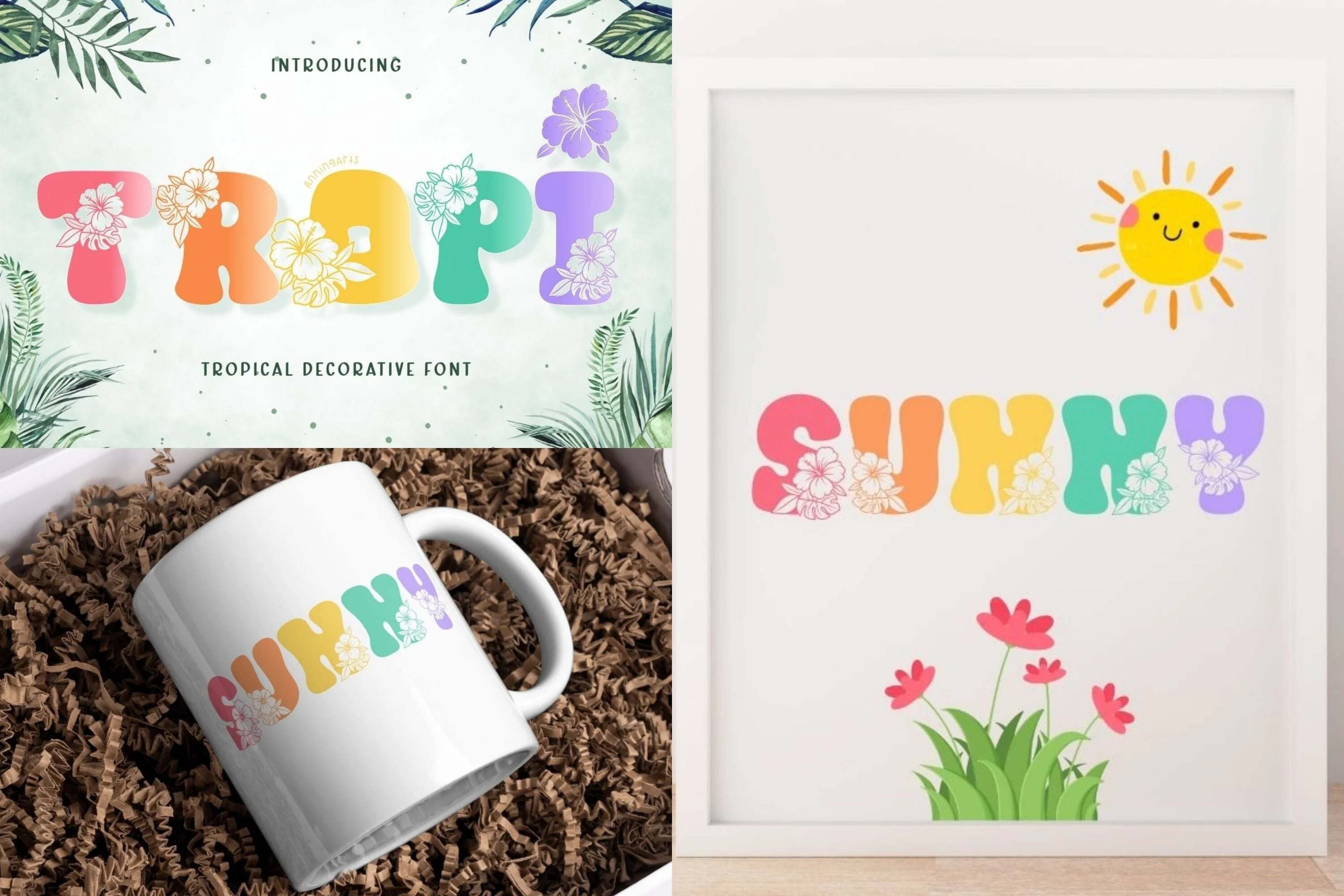 Special Summer Font Bundle - 22 Cute Display Fonts - Image 3