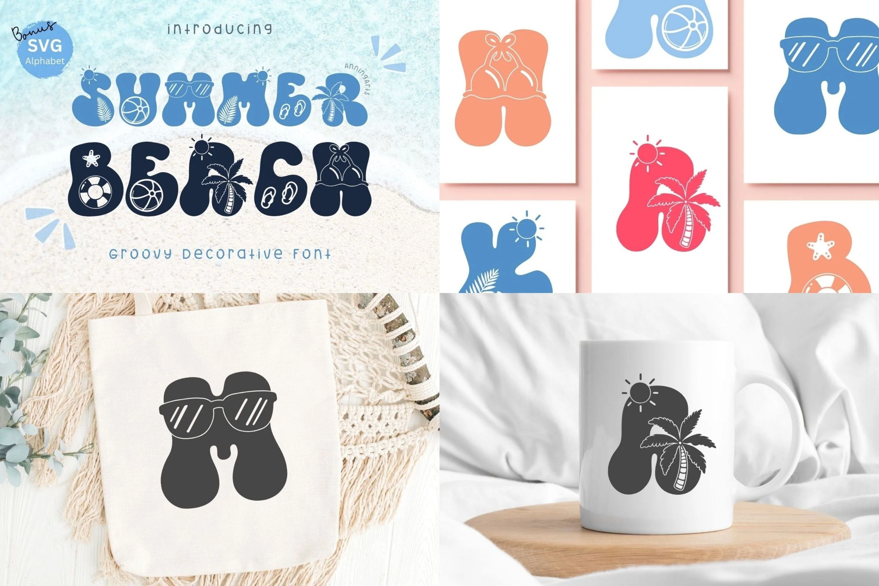 Special Summer Font Bundle - 22 Cute Display Fonts - Image 4