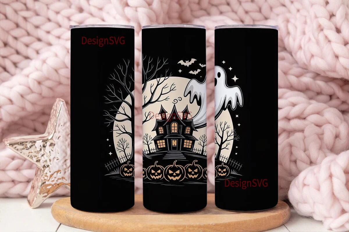 Spooky Halloween Tumbler Wrap