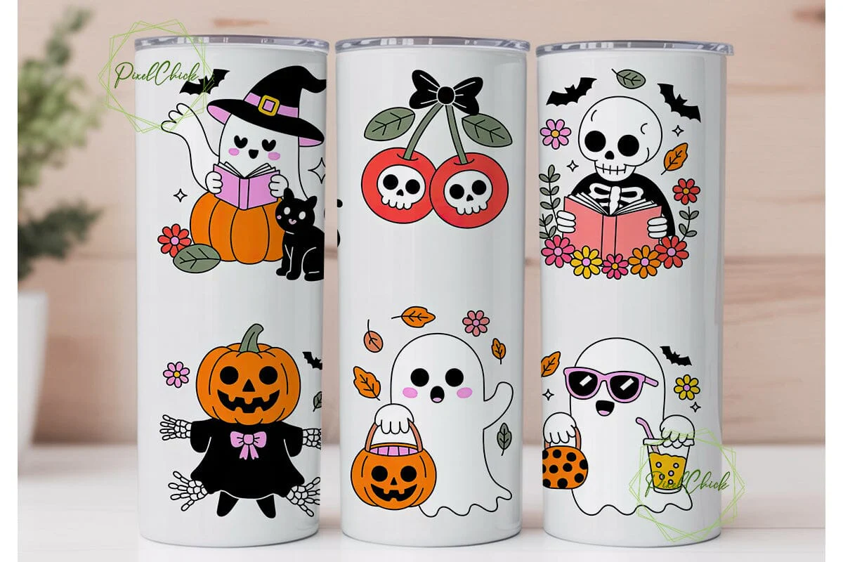 Spooky Kawaii Halloween 20oz Tumbler - Image 2