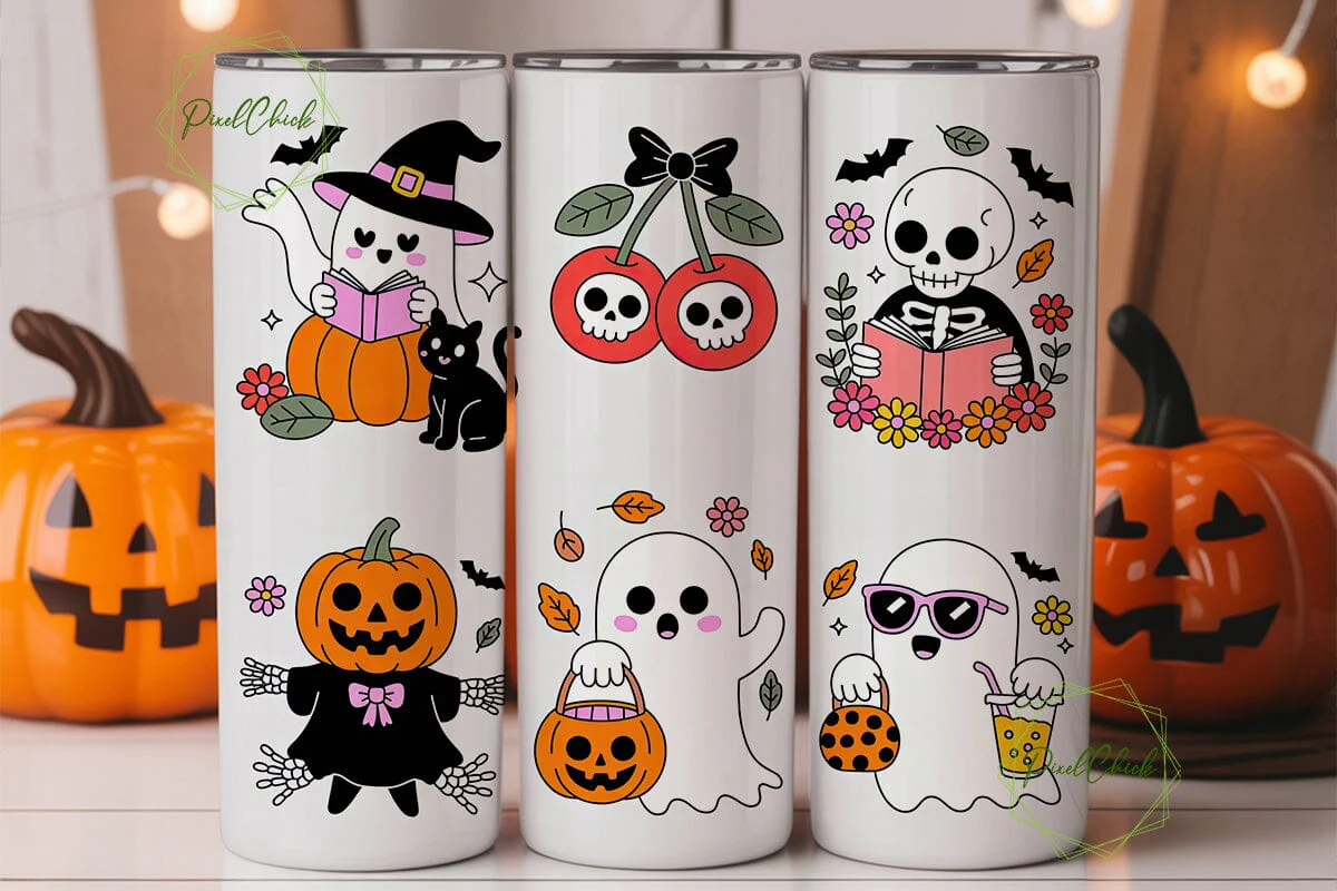 Spooky Kawaii Halloween 20oz Tumbler - Image 3