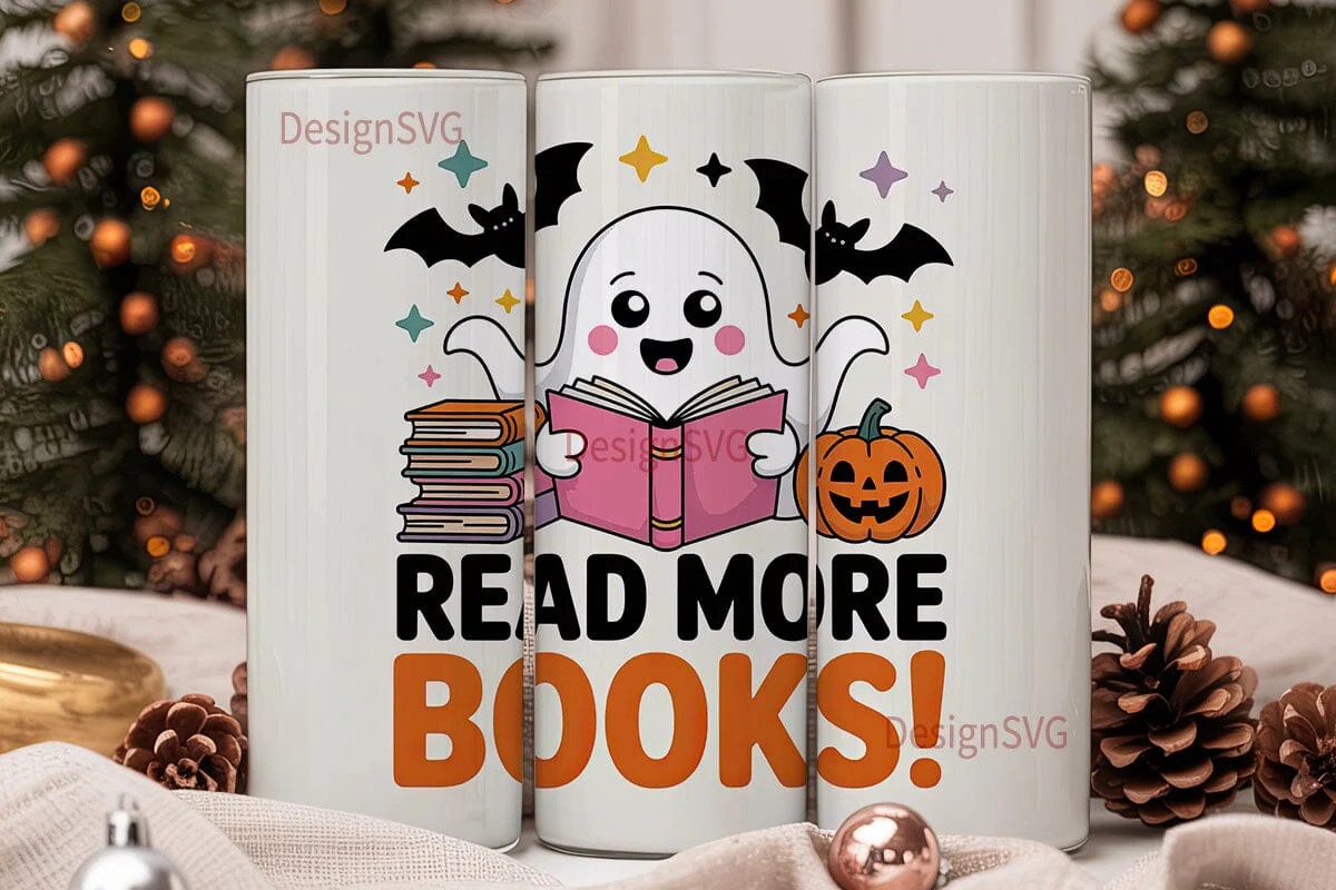 Spooky Reading 20oz Tumbler Design - Image 2