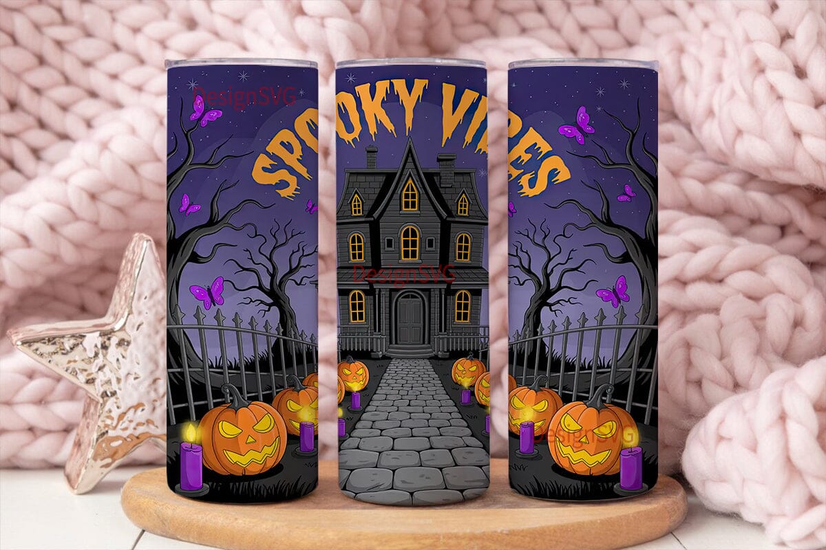 Spooky Vibes 20oz Tumbler Wrap