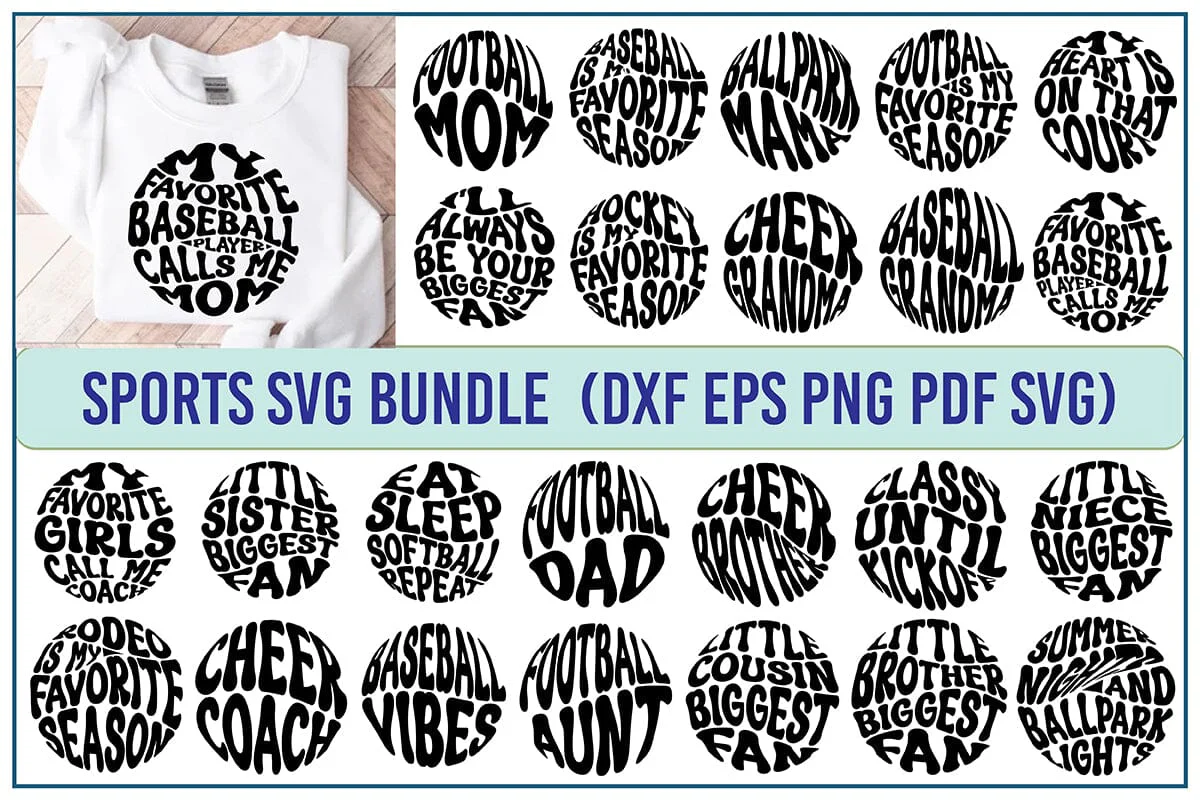 Sports SVG Bundle, Digital Download Sports - Image 2