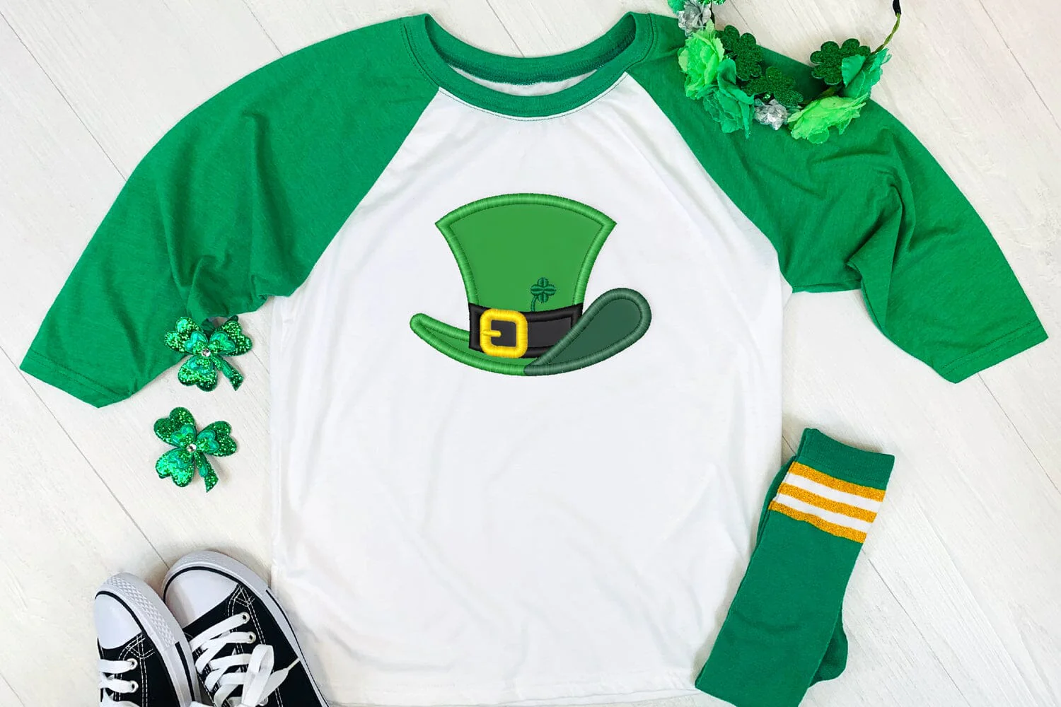 St Patrick's Day Leprechaun Hat Applique Embroidery