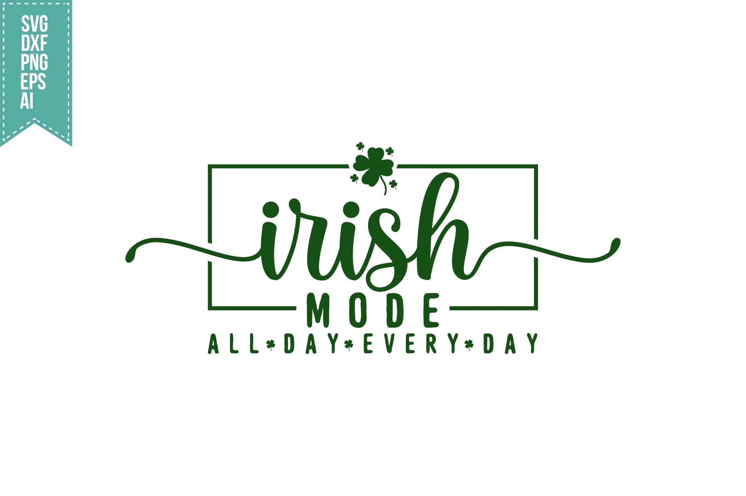 St. Patrick's Day Svg, Lucky Shamrock Shirt Design - Image 3