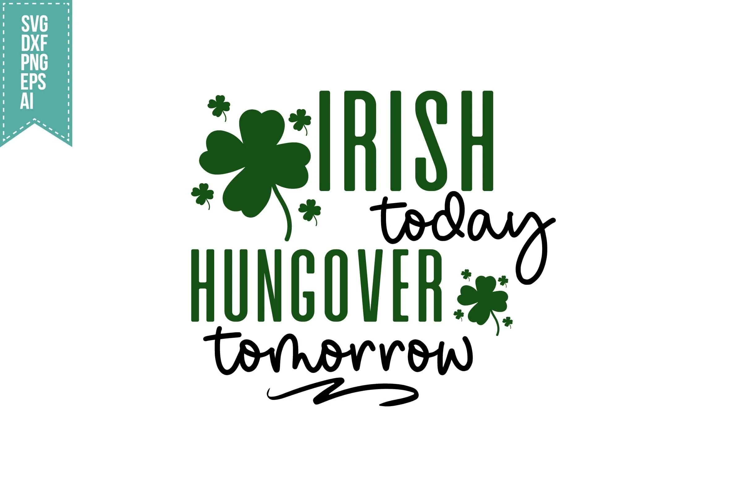St. Patrick's Day Svg, Lucky Shamrock Shirt Design - Image 3