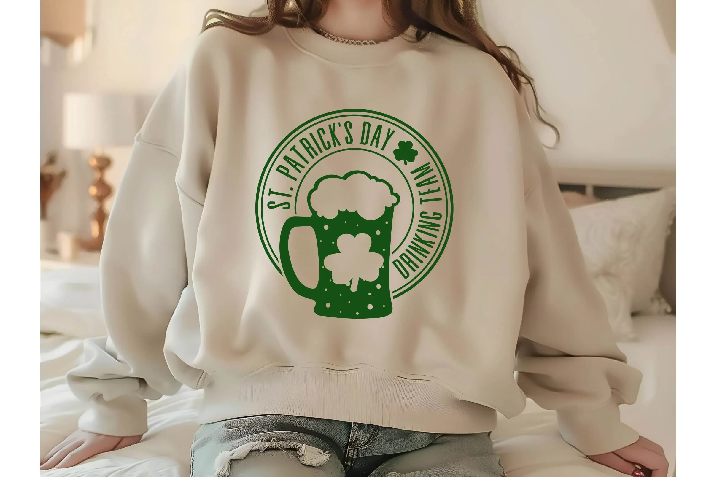 St. Patrick's Day Svg, Lucky Shamrock Shirt Design - Image 3