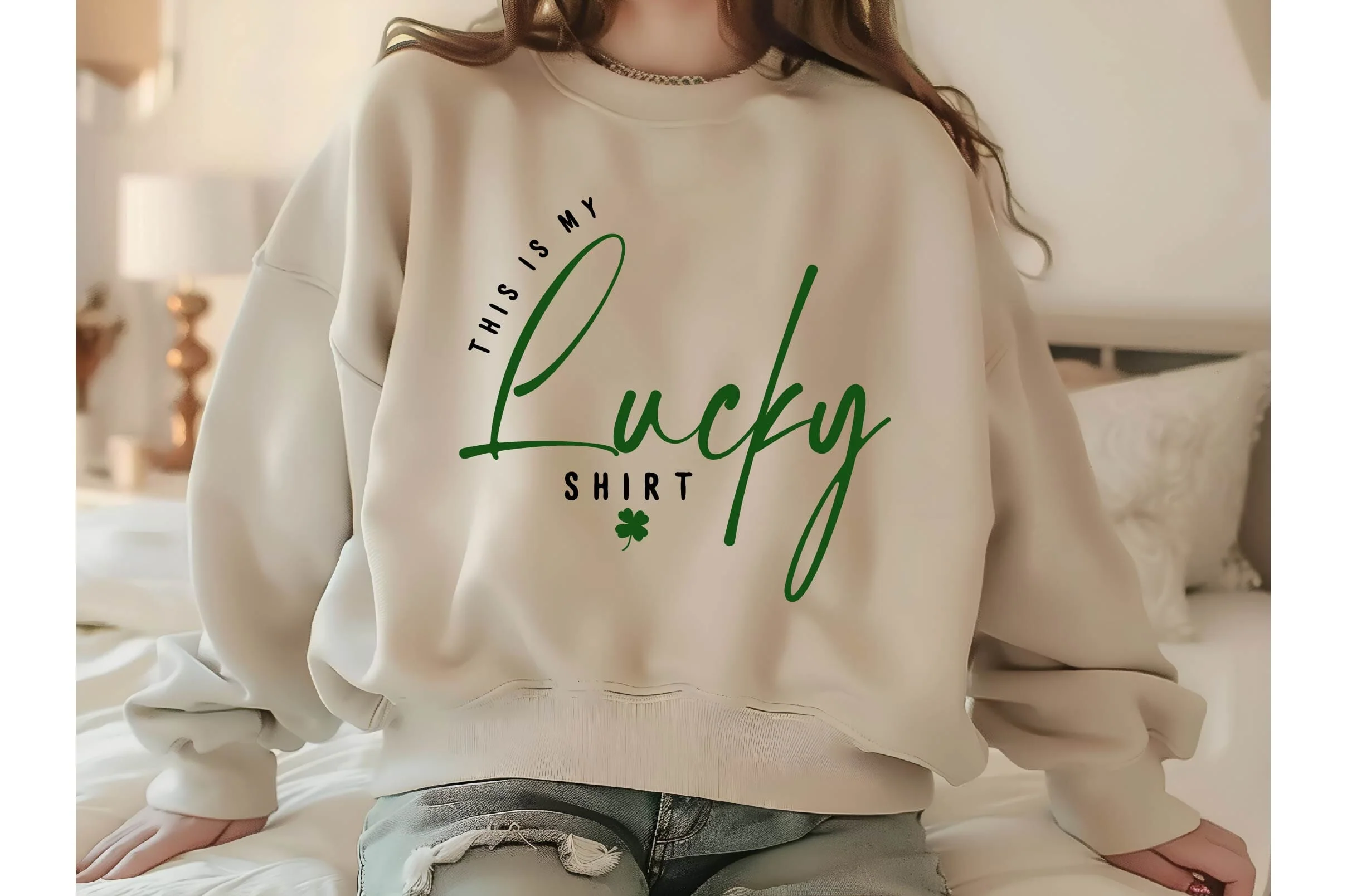 St. Patrick's Day Svg, Lucky Shamrock Shirt Design - Image 3