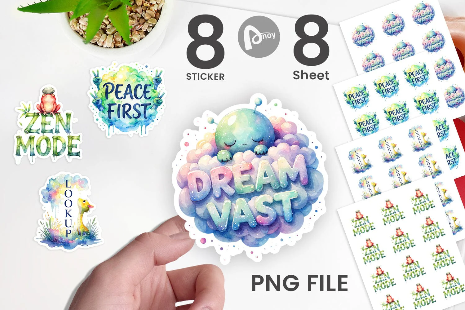 Sticker Cute Ugly Alien Wisdom Quote