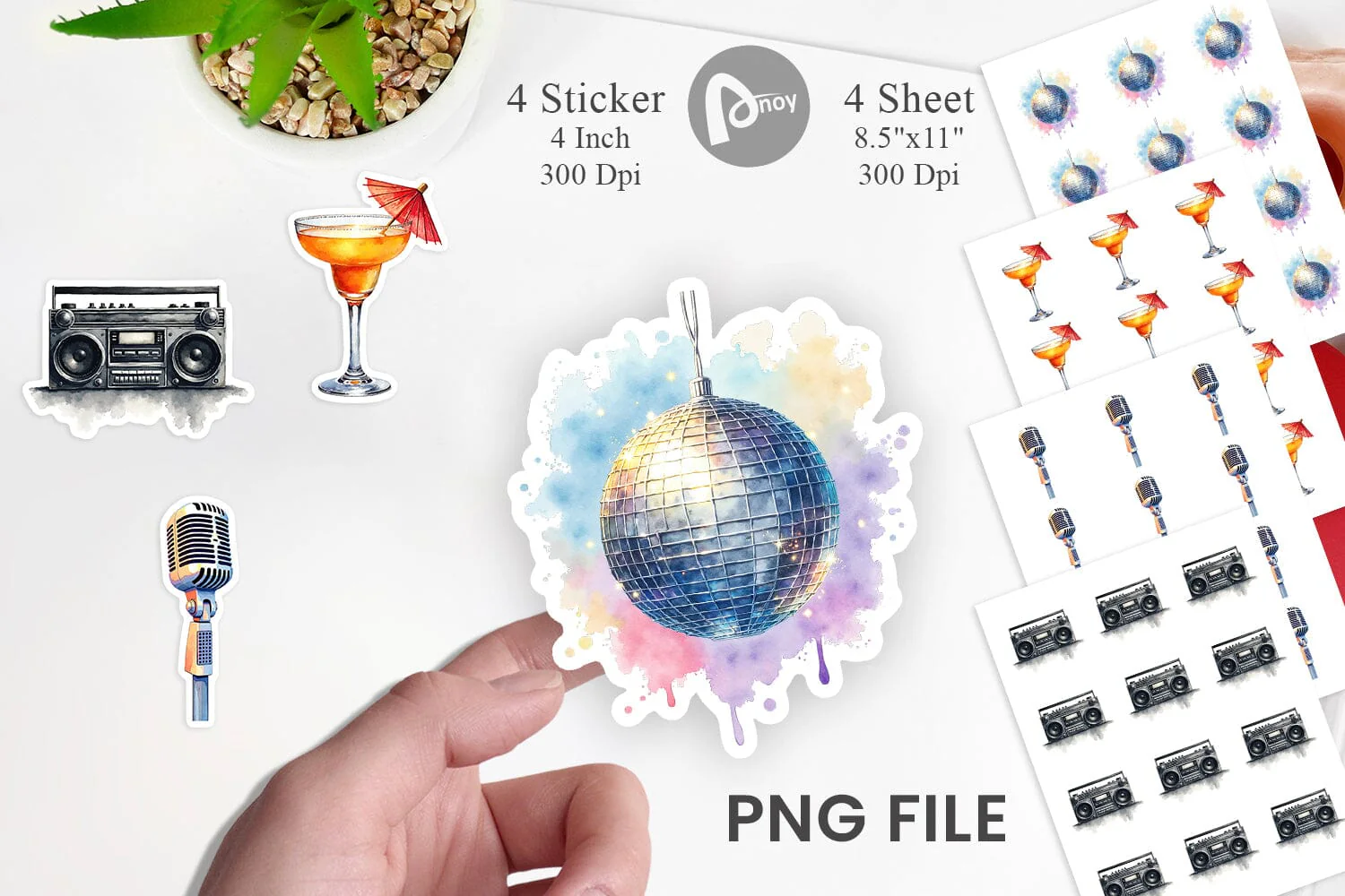 Sticker Disco Diva Mom