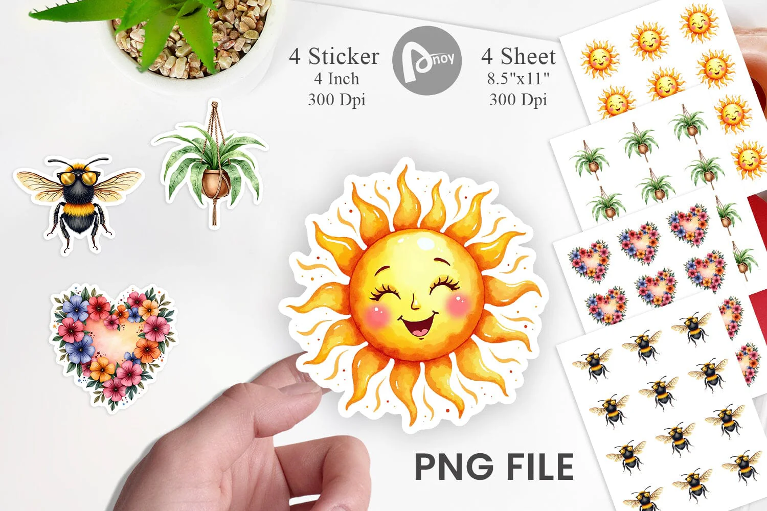 Sticker Groovy Garden Mama