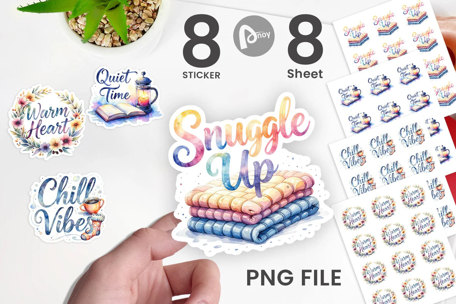 Sticker Hygge Fall Snuggle Quotes - Image 2
