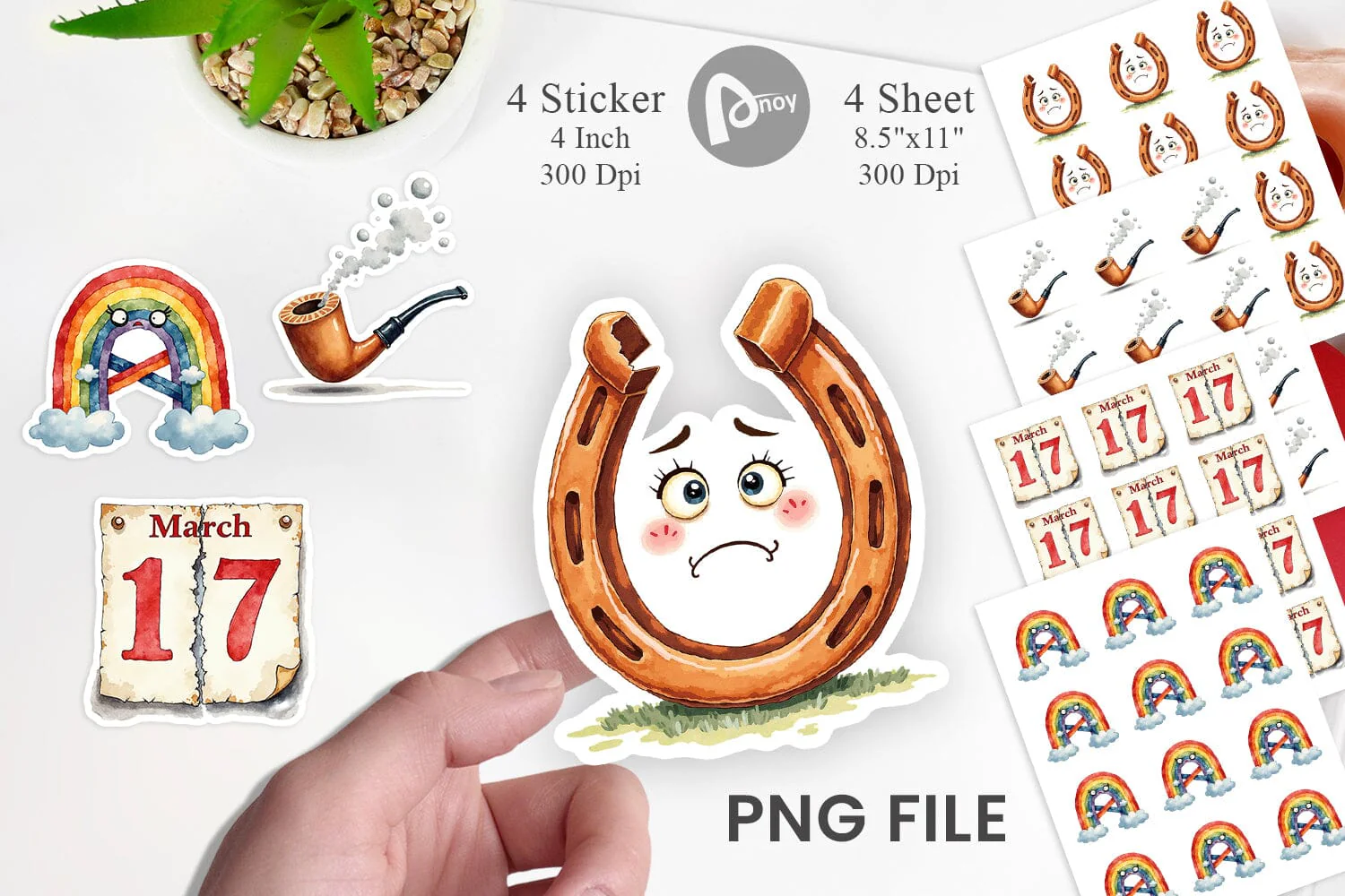 Sticker Unlucky Charms Retro