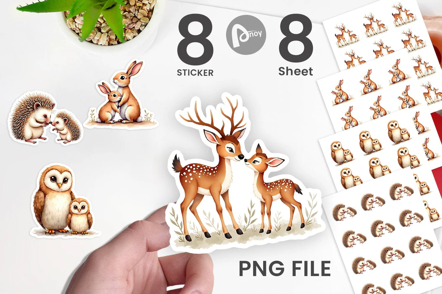 Sticker Woodland Babies - Image 2