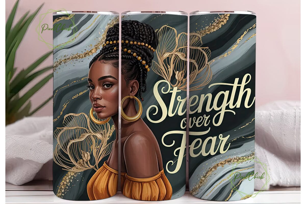 Strength Over Fear 20oz Tumbler Wrap - Image 3