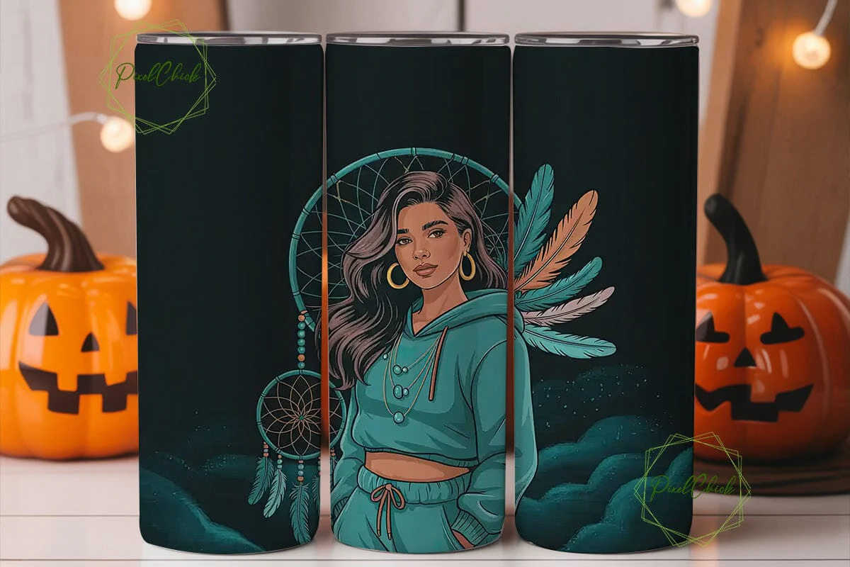 Strong Woman Dreamcatcher 20oz Tumbler - Image 2