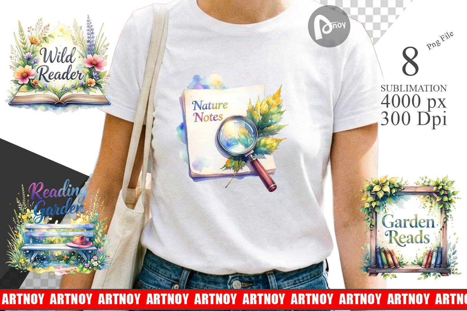 Sublimation Floral Reading Quotes - Image 2