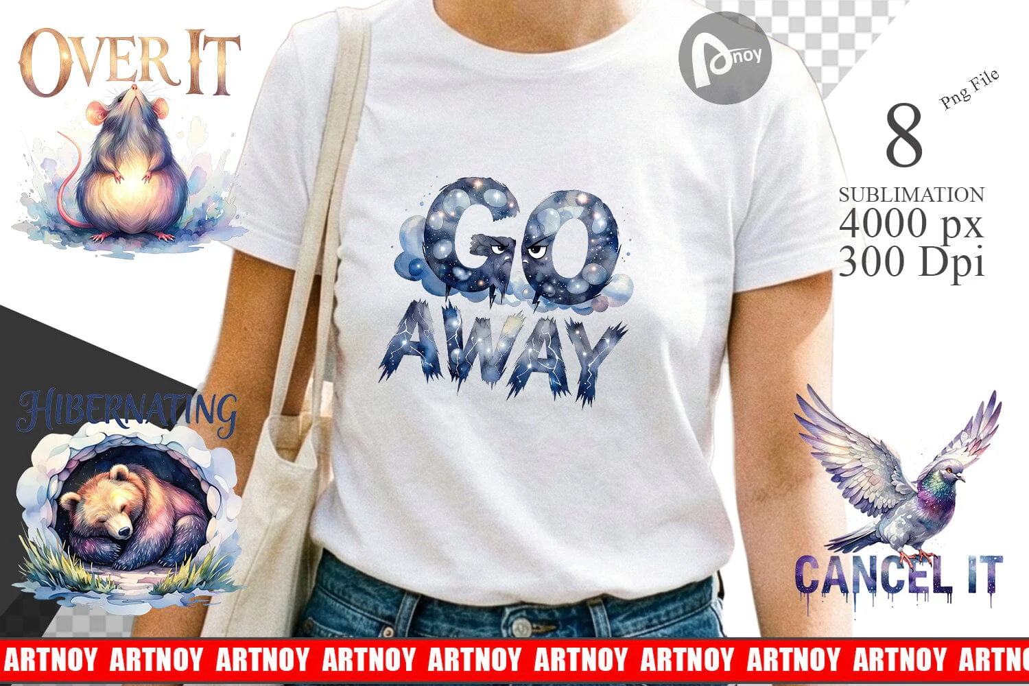 Sublimation Grumpy Sleepy Affirmations