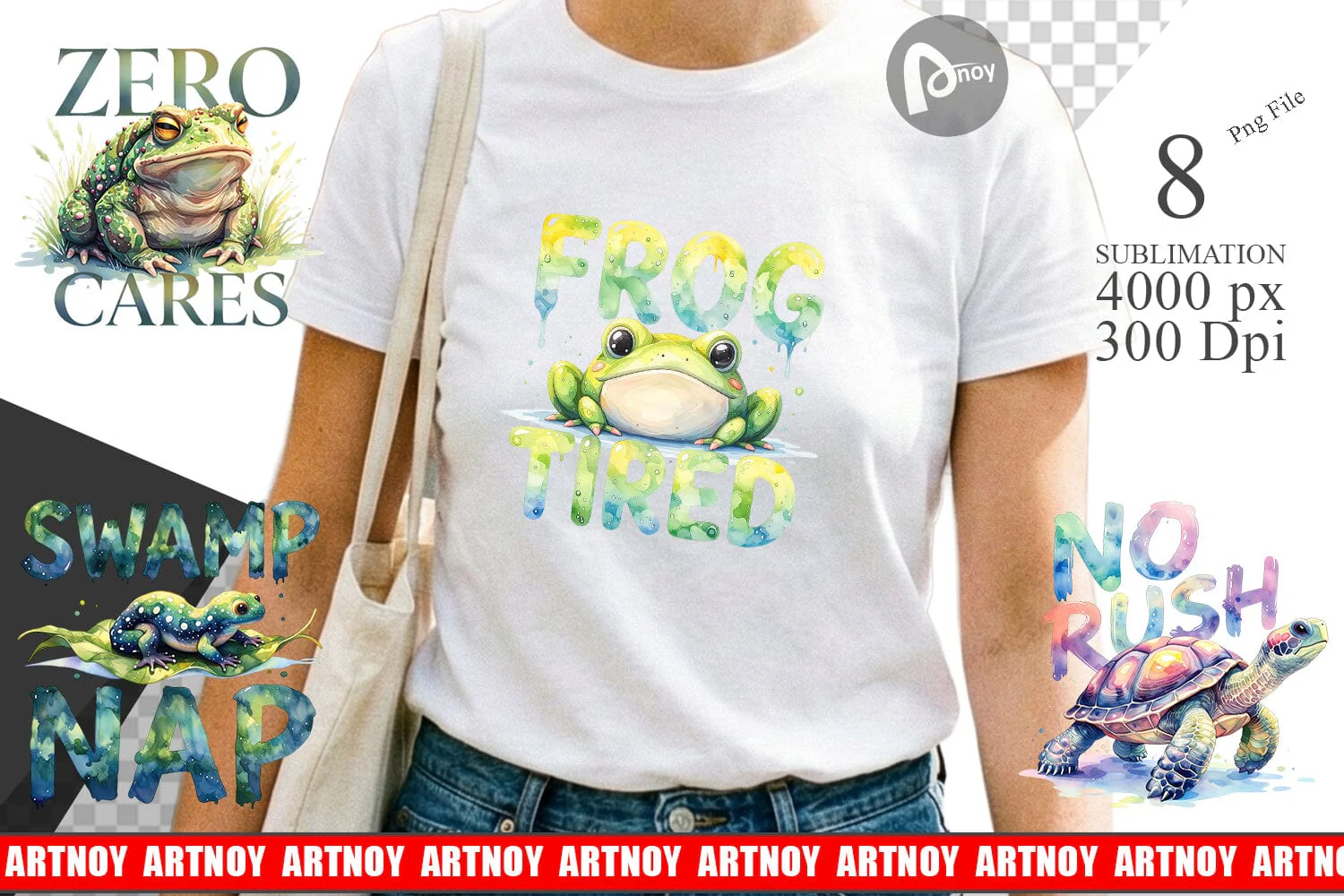 Sublimation Lazy Frog Zen - Image 2