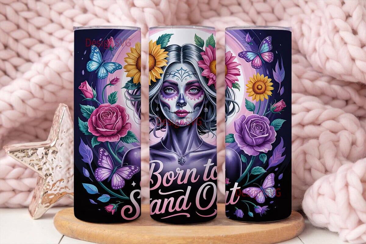 Sugar Skull Beauty 20oz Tumbler Wrap