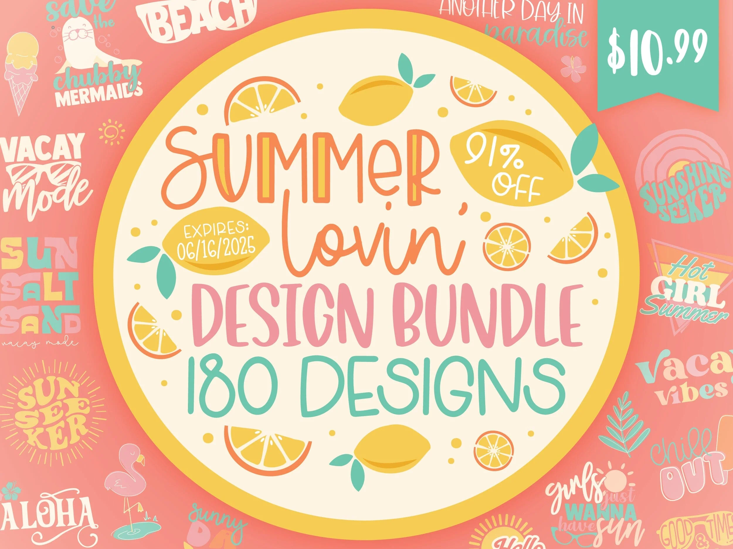 Summer Lovin' Design Bundle - 91% Off Limited Time