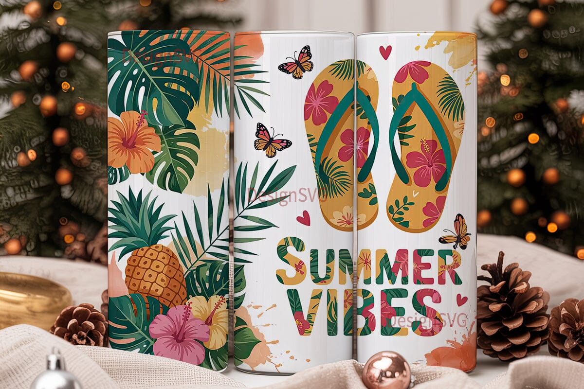 Summer Vibes 20oz Tumbler Wrap - Image 2