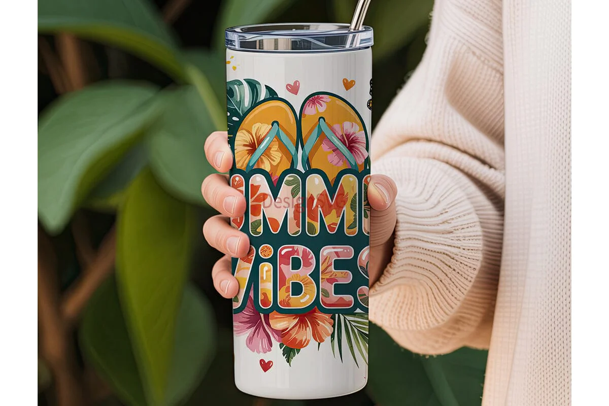 Summer Vibes 20oz Tumbler Wrap - Image 3