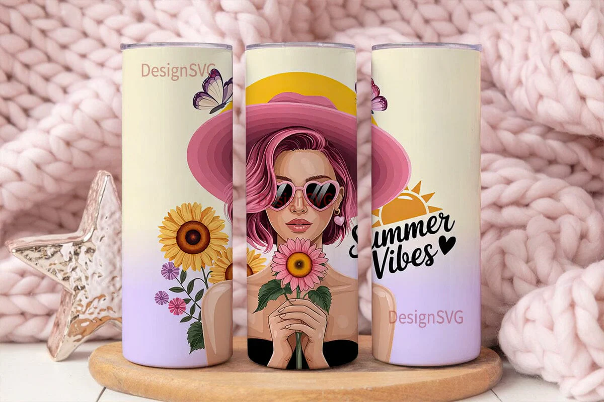 Summer Vibes 20oz Tumbler Wrap
