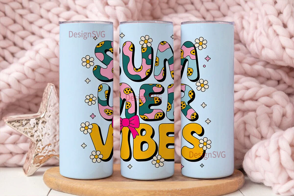 Summer Vibes 20oz Tumbler Wrap