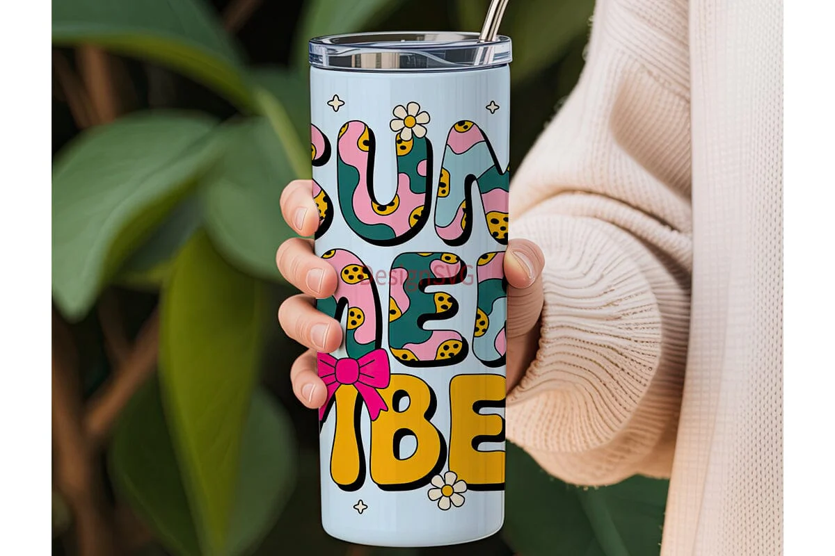 Summer Vibes 20oz Tumbler Wrap - Image 3
