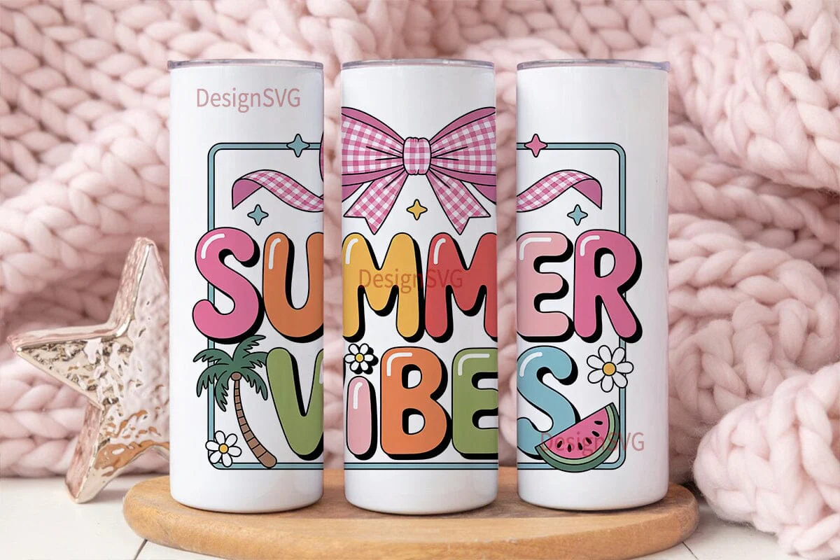 Summer Vibes 20oz Tumbler Wrap