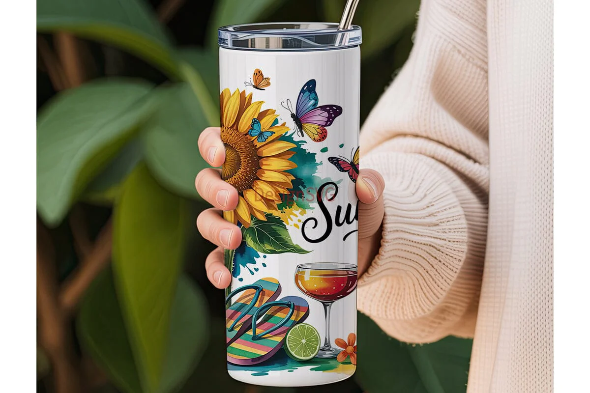 Summer Vibes 20oz Tumbler Wrap - Image 3