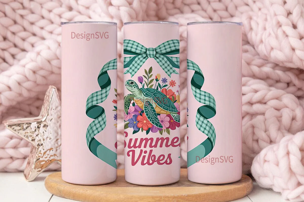 Summer Vibes Sea Turtle 20oz Tumbler