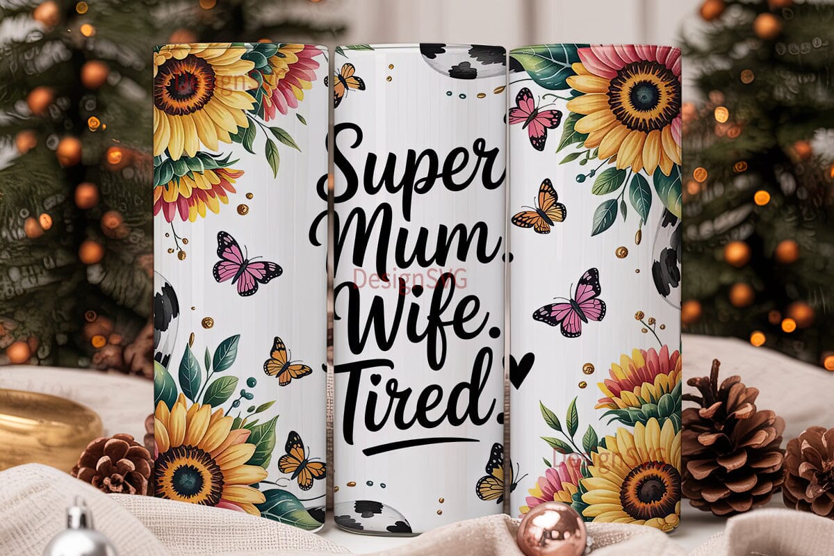 Super Mum Tumbler Wrap PNG - Image 2