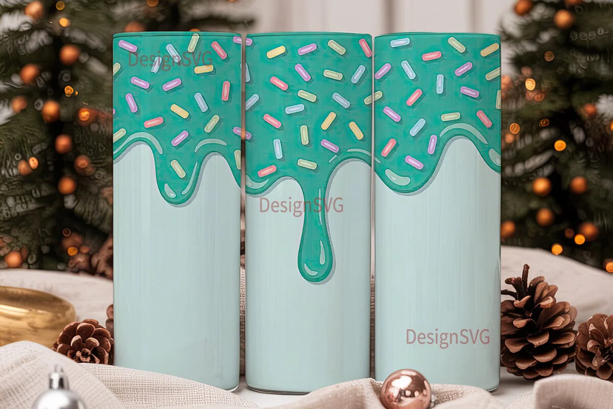 Sweet Sprinkle Drip 20oz Tumbler Wrap - Image 2