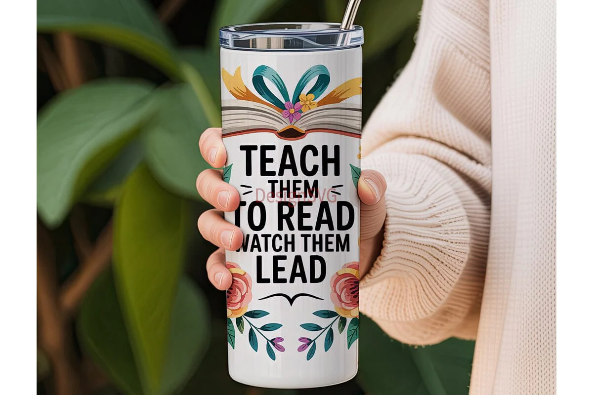 Teach Them To Read Tumbler Wrap - Image 3