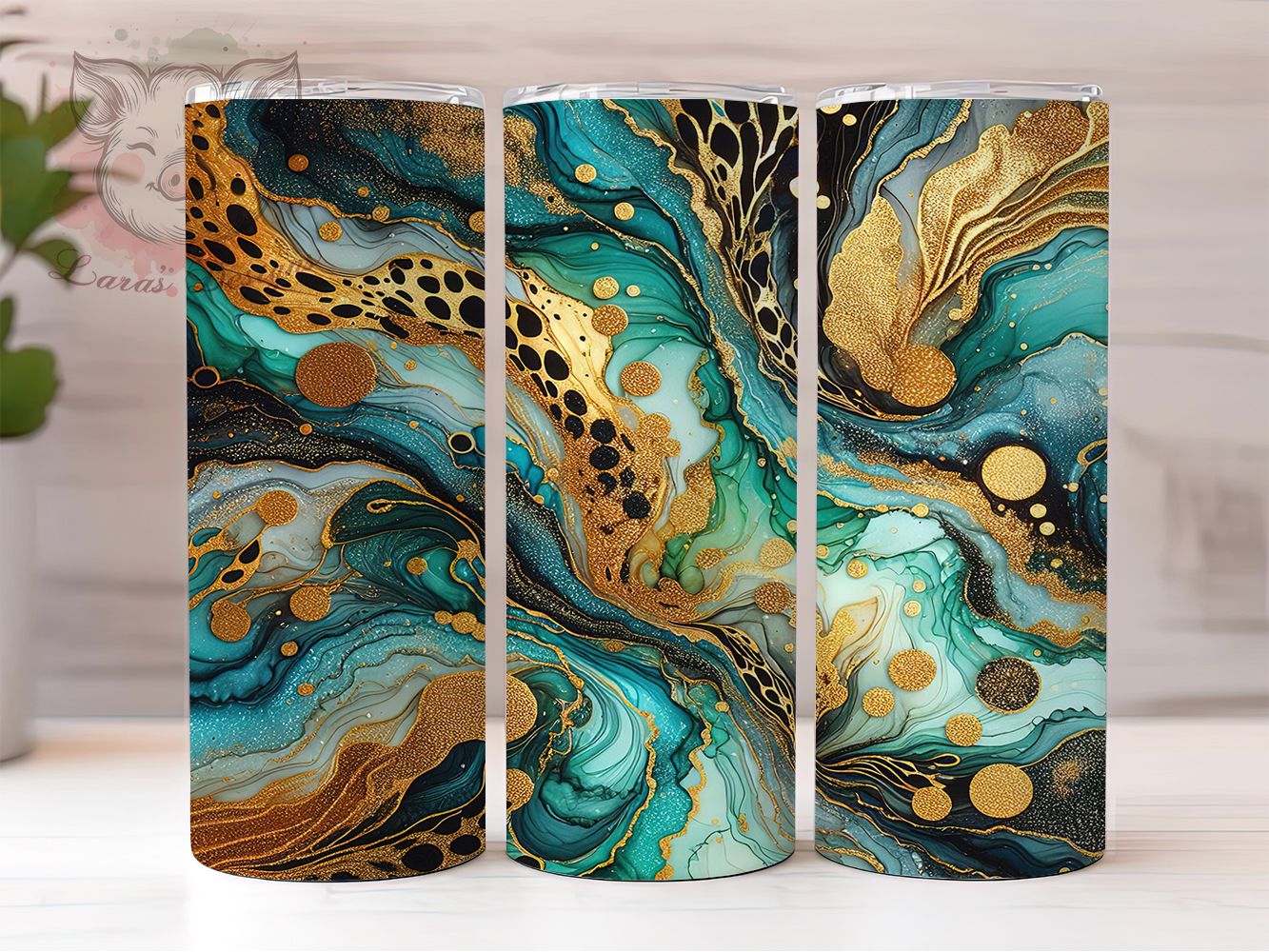 Teal Leopard Zebra Peacock Tumbler Wrap, Zebra Print, Tiger Print, Peacock Theme, Animal Pattern, Bold Wrap, Sublimation Design